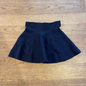 H&M Navy Blue Size 5T/6 Girl's Pleated Pull On Skirt NWOT